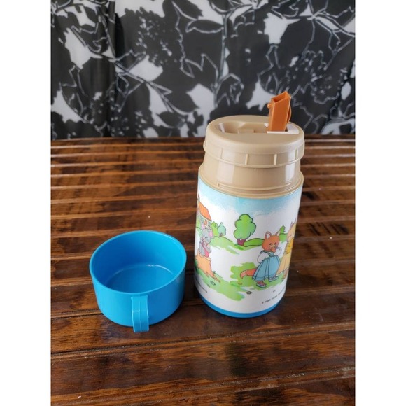 1988 Maple Town Aladdin Thermos Insulated Cup / Blue drink container tonka - Picture 1 of 6